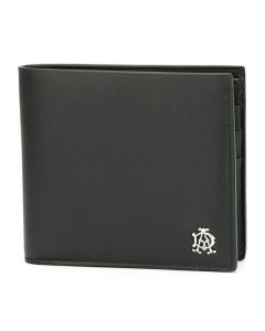 Dunhill men wallet 6cc black leather 