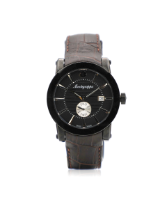 Montegrappa NEROUNO watch for men black , Brown leather