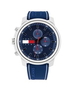 Tommy Hilfiger men Quartz watch with blue silicon 