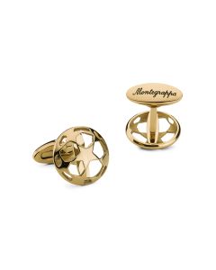 Cufflink UEFA Champions League for men , Gold by Montegrappa