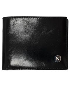 Natucci leather wallet for men, Black