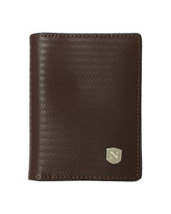 Natucci leather credit card holder for men , Brown
