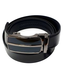 Natucci leather belt for men, Black 