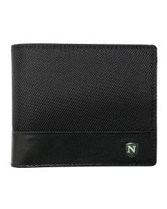 Natucci leather wallet for men , Black