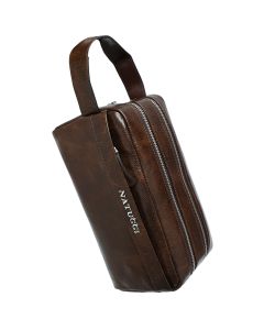 Natucci leather clutch bag for men , Brown 