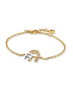 Aigner A logo ladies bracelet steel gold with crystal 