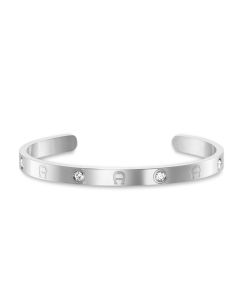 Aigner A Logo bangle for ladies silver with crystal