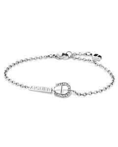 Aigner chain bracelet for ladies steel silver