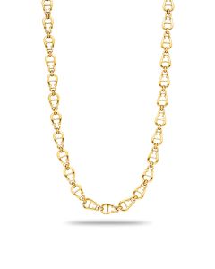 Aigner A logo ladies short necklace steel gold 