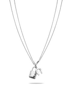 Aigner ladies short necklace steel silver size 450+50MM