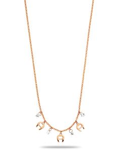 Aigner ladies short necklace rose gold size 450+50MM