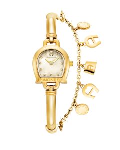Aigner TUSCANIA ladies watch stainless steel gold
