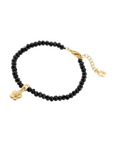 Aigner IDALIA bracelet for women gold with black beads