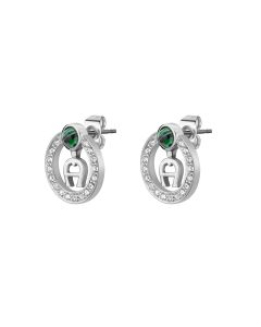 Aigner SIENNA earring for women steel silver with crystal 