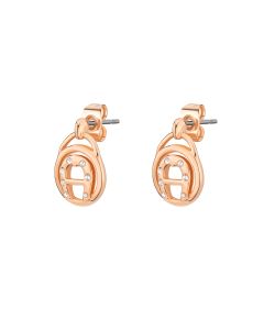 Aigner AIDA earring for women steel rose gold with crystal