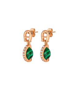 Aigner FIORELLA earring for women steel rose gold with crystal