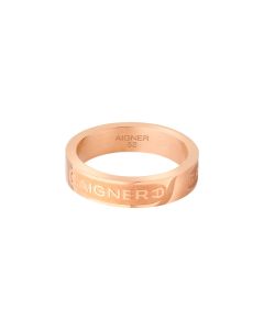 Aigner FAUSTA ring for women rose gold with crystal size 52