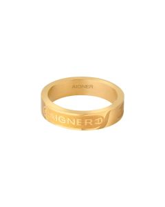 Aigner FAUSTA ring for women gold with crystal size 56