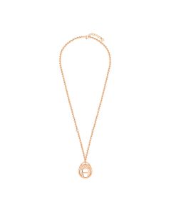 Aigner AIDA necklace for women steel rose gold with crystal