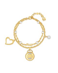 Saint Honore CHARMS women bracelet gold , Mother of pearl