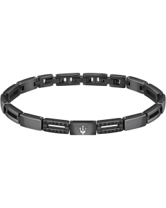 Maserati bracelet for men Stainless steel black size: 220mm