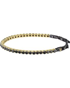 Maserati bracelet for men steel gold , Black size 22cm
