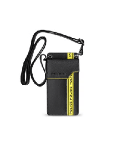 Police Swathe Mobile Pouch for Men Black leather 