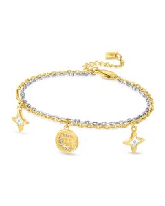 Cerruti 1881 SOLE LUNA bracelet for women steel gold