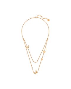 Cerruti 1881 BUTTERFLY necklace for ladies steel rose gold
