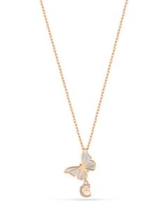 Cerruti 1881 butterfly big ladies necklace rose gold  