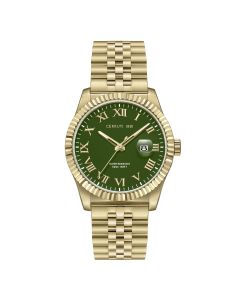 Cerruti 1881 BACCIO watch for men steel gold , Green