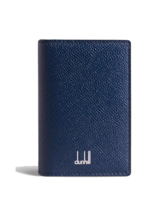 Dunhill Cadogan Leather Business Card Case , Navy Blue
