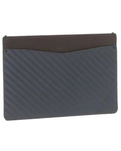 Dunhill Leather Card Holder, 2 Credit Card Slots, Blue
