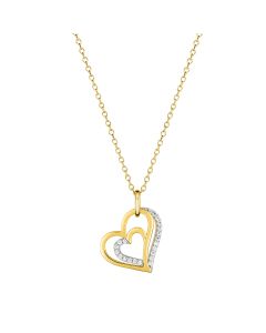 Fontenay Paris Gold plated necklace with zirconia - DSC371Z45E