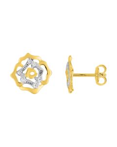 Fontenay Paris Gold plated earrings with zirconia - DSW370Z