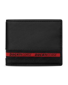 Ducati NASTRO wallet for men 8cc black leather