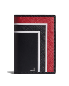 Dunhill Archive Deco Business Card Case Black , Red