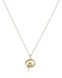 Police FLAKE ladies necklace steel gold with crystal 
