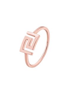 Versace Greca Ring For Women , Rose Gold Size 55