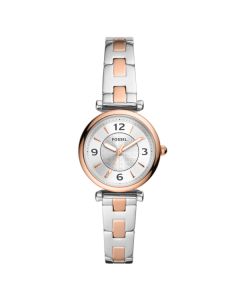 Fossil Carlie Three-Hand Date Rose Gold-Tone Stainless Steel Watch