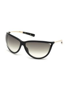 Tom Ford Shiny Black / Gradient Smoke Sunglasses 
