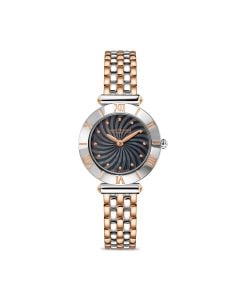 Saint Honore Women's Watch with Black Dial and Rose Gold 