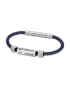 Guy Laroche Jean bracelet for men blue leather 