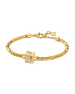 Guy Laroche Aline bracelet for women steel gold
