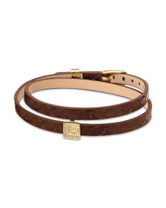 Guy Laroche Elise bracelet for women brown leather 
