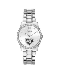 Guess BE LOVED watch for women steel silver 