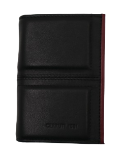 Cerruti 1881 men leather card holder 4cc black 