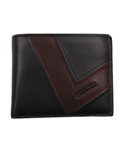 Cerruti 1881 ANTON wallet 8cc black , Brown leather