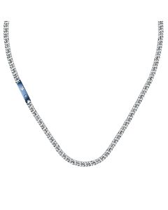 Maserati Necklace For Men Stainless Steel Silver / Blue