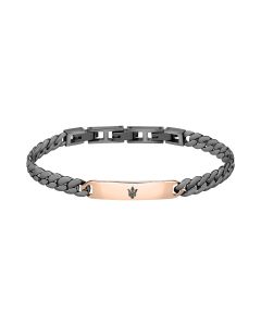Maserati Bracelet For Men Stainless Steel Black
